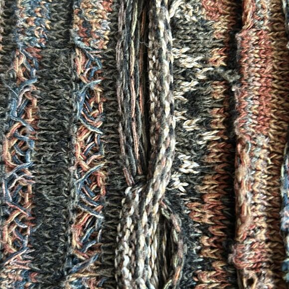 Croft and Barrow Coogi Sweater Mocha Mousse brown tones grey cuffs XLT - Picture 16 of 17